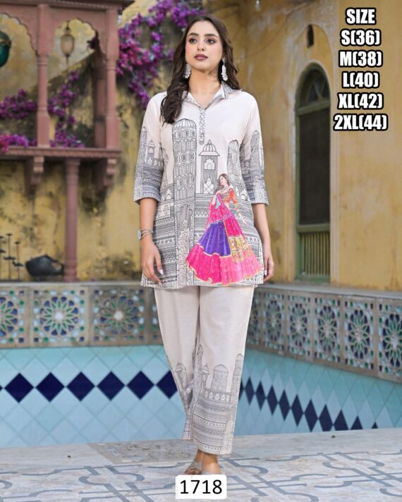 Shop Printed Cotton Co-ord Sets For Women, Perfect For Casual And Office Wear, Available Online Now!