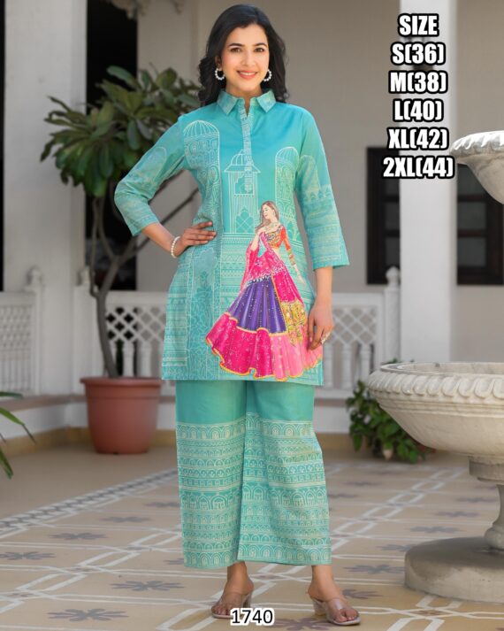 Shop Printed Cotton Co-ord Sets For Women, Perfect For Casual And Office Wear, Available Online Now!