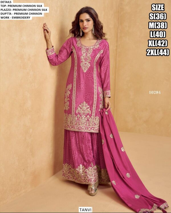 Most Trending Wedding Special Rust Bandhani Printed Plazo Style Salwar Suit With Dupatta