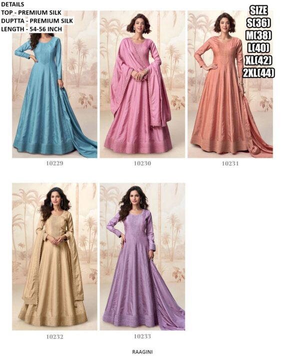 Glamorous Long Gown And Dupatta Set For Evening Wear