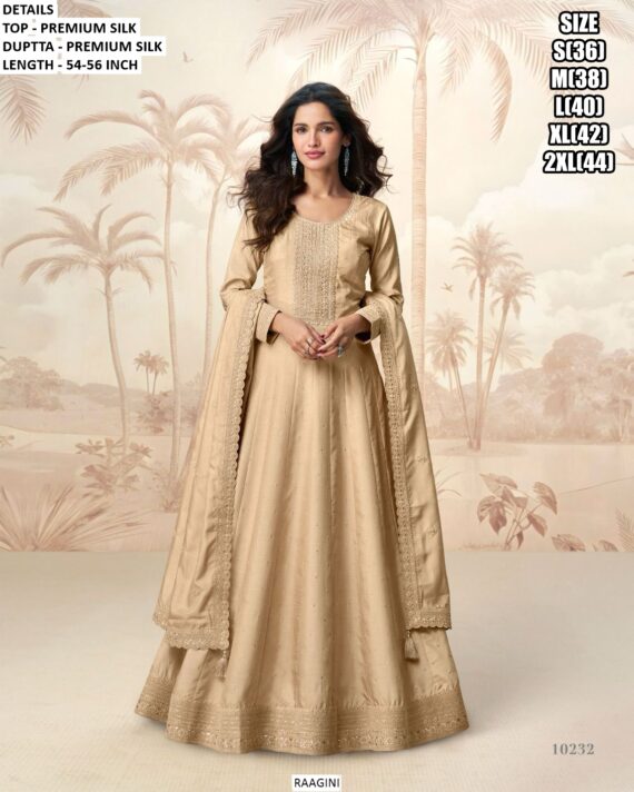 Glamorous Long Gown And Dupatta Set For Evening Wear