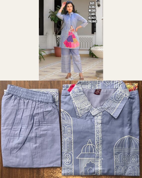 Shop Printed Cotton Co-ord Sets For Women, Perfect For Casual And Office Wear, Available Online Now!