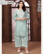 This Summer Season's Best Full Chikankari Work Kurti With Plazo Pant