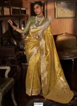 Buy New Arrivals Of Paithani Sarees With Heavy Contrast Designer Embroidered Blouse Piece