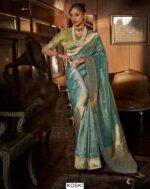 Buy New Arrivals Of Paithani Sarees With Heavy Contrast Designer Embroidered Blouse Piece