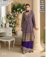 Buy Ethnicrang's Ready To Wear Women's Indian/Pakistani Style Heavy Embroidered Plazo Suits
