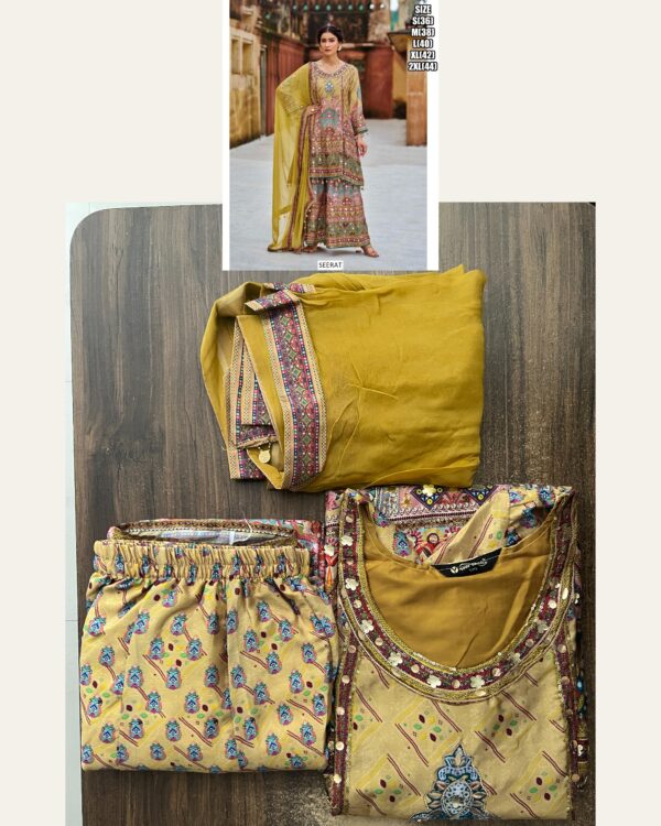 Online Shopping For Ready-To-Wear Pakistani Printed Sharara Dresses In Two Lovely Colours!