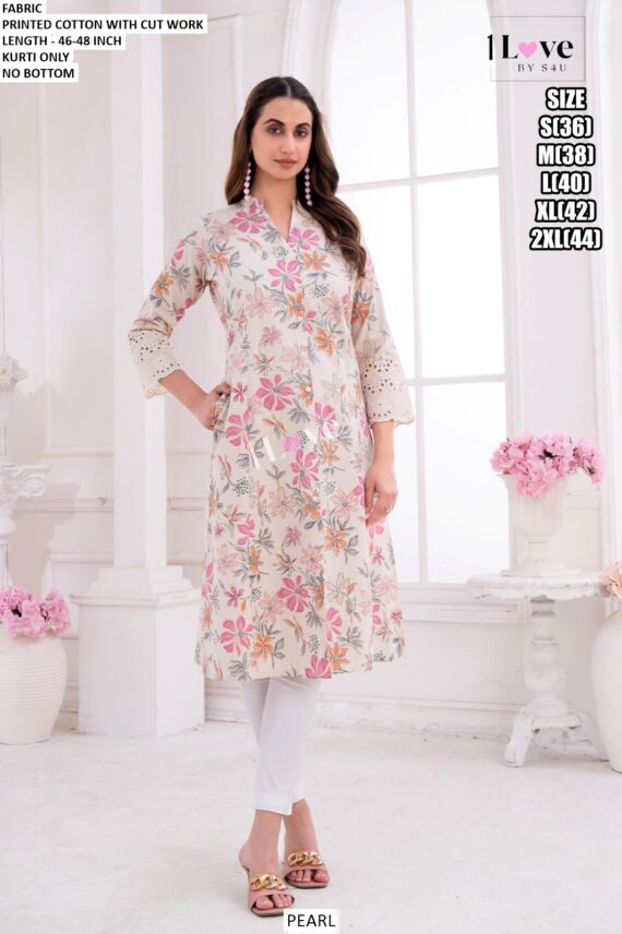Ethnicrang's New Summer Collection, Stunning Designer Summer Wear Printed Cotton Kurtis Only!