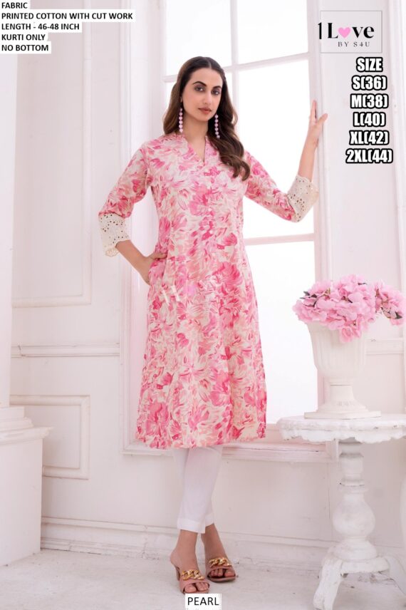 Ethnicrang's New Summer Collection, Stunning Designer Summer Wear Printed Cotton Kurtis Only!