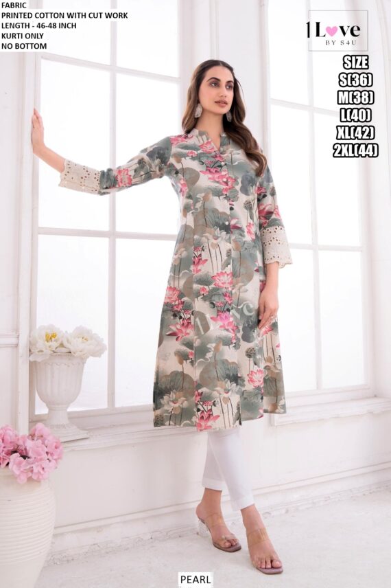 Ethnicrang's New Summer Collection, Stunning Designer Summer Wear Printed Cotton Kurtis Only!