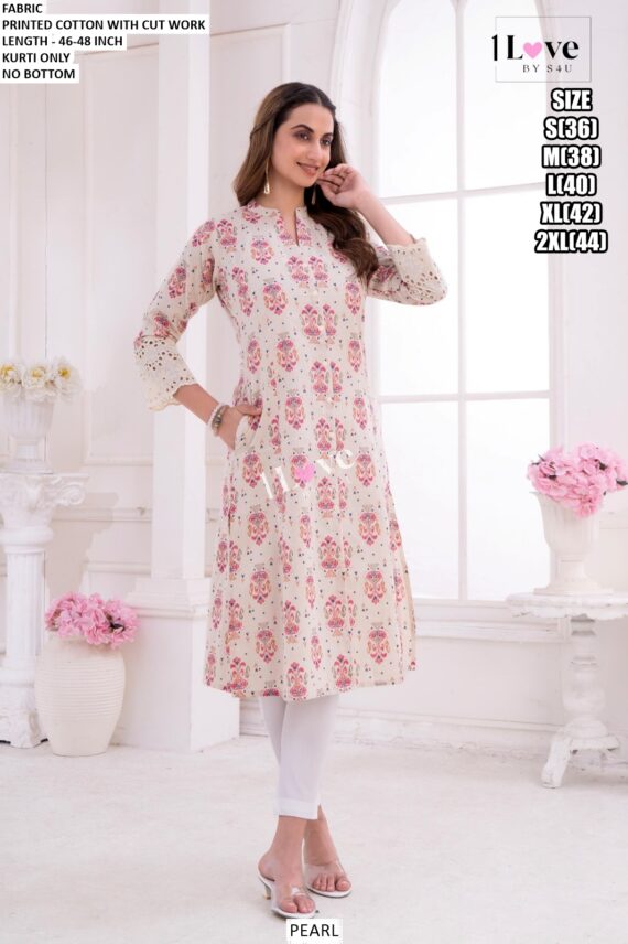 Ethnicrang's New Summer Collection, Stunning Designer Summer Wear Printed Cotton Kurtis Only!