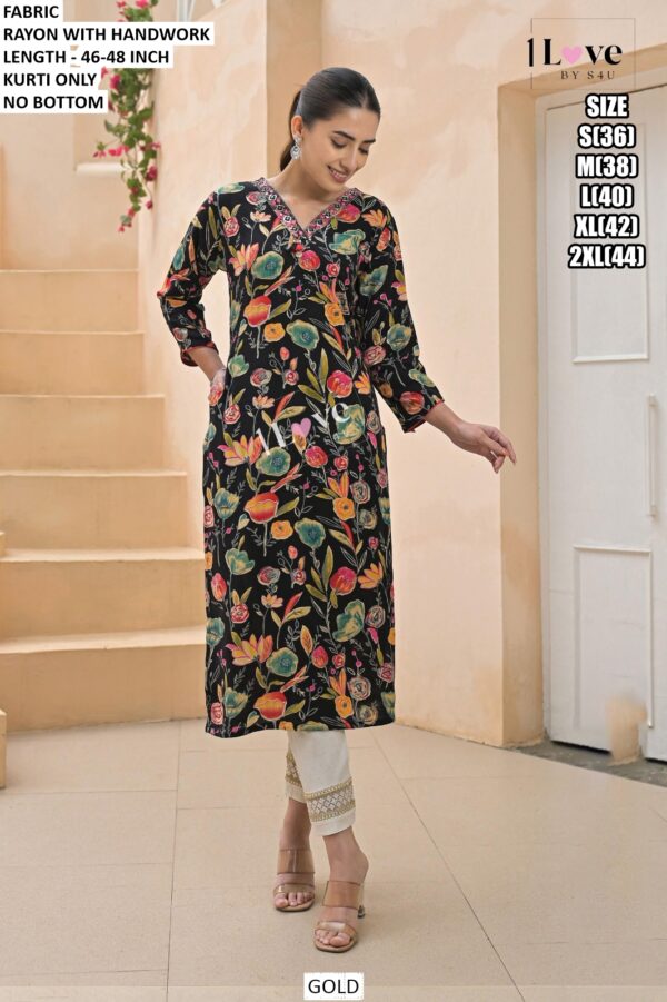 Readymade Fancy Summer Wear Straight Kurti Collection New