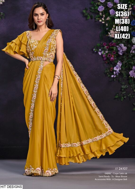 Ethnicrang Showcases Stunning Styles In Ready To Wear Sarees (One Minute Sarees)