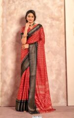 Dola Foily Silk Saree Blouse With Beautiful Print In Multicolours (Set Of Six Sarees)