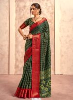 Dola Foily Silk Saree Blouse With Beautiful Print In Multicolours (Set Of Six Sarees)