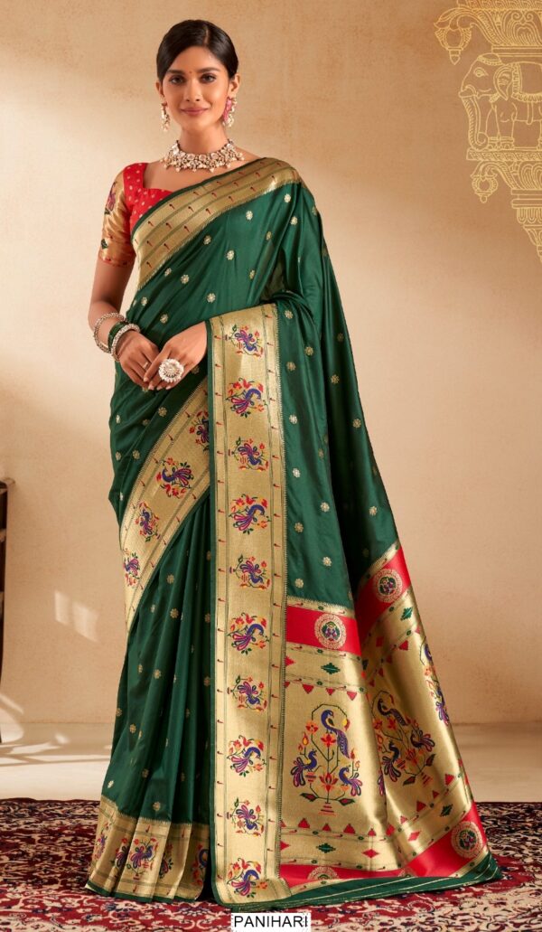 Buy Indian Wedding Sarees Online, Woven Worked Paithani Saree Collection