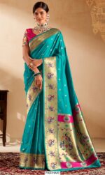 Buy Indian Wedding Sarees Online, Woven Worked Paithani Saree Collection