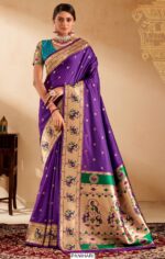 Buy Indian Wedding Sarees Online, Woven Worked Paithani Saree Collection