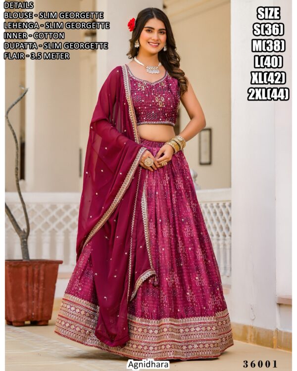 Simple And Beautiful Wedding And Party Style Ready To Wear Lehenga Choli