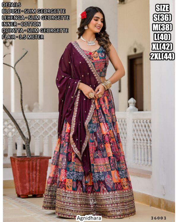 Simple And Beautiful Wedding And Party Style Ready To Wear Lehenga Choli