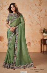 Introducing Our Elegant Party Wear Designer Un-Stitched Saree Collection 2025