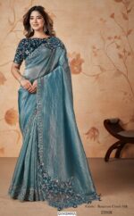 Introducing Our Elegant Party Wear Designer Un-Stitched Saree Collection 2025