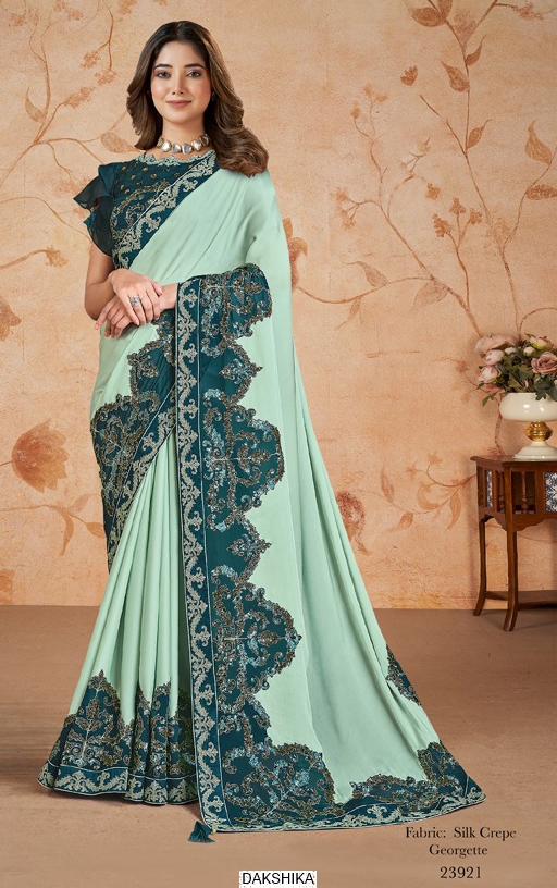 Introducing Our Elegant Party Wear Designer Un-Stitched Saree Collection 2025