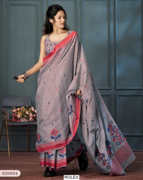 Handloom Linen Sarees Presenting By Ethnicrang With Beautiful Weaving