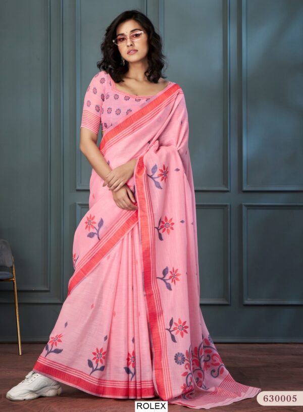 Handloom Linen Sarees Presenting By Ethnicrang With Beautiful Weaving