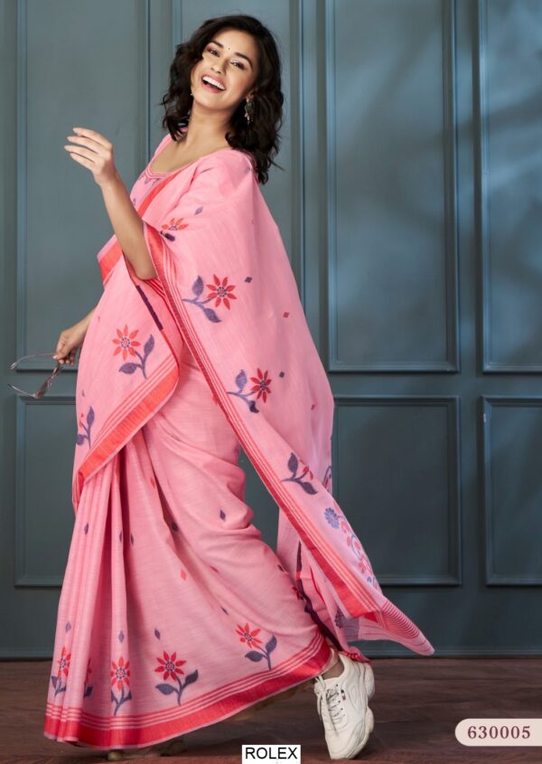 Handloom Linen Sarees Presenting By Ethnicrang With Beautiful Weaving