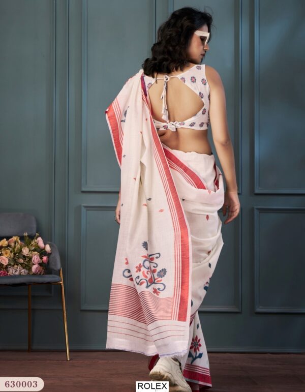 Handloom Linen Sarees Presenting By Ethnicrang With Beautiful Weaving