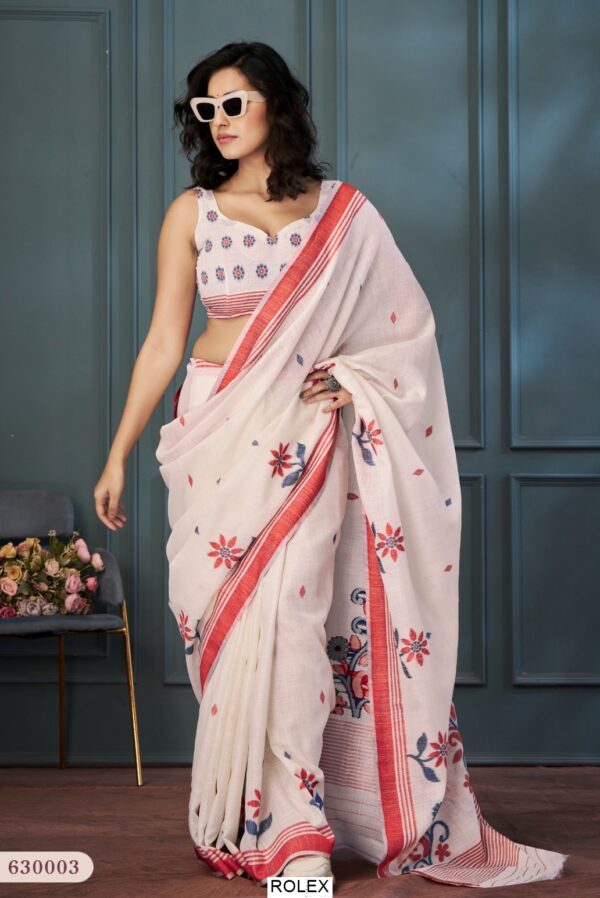 Handloom Linen Sarees Presenting By Ethnicrang With Beautiful Weaving