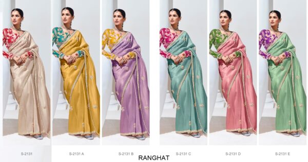 Organza Silk Demanding Wedding Wear Un-Stitched Saree With Blouse
