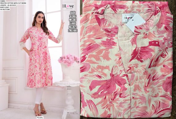 Ethnicrang's New Summer Collection, Stunning Designer Summer Wear Printed Cotton Kurtis Only!