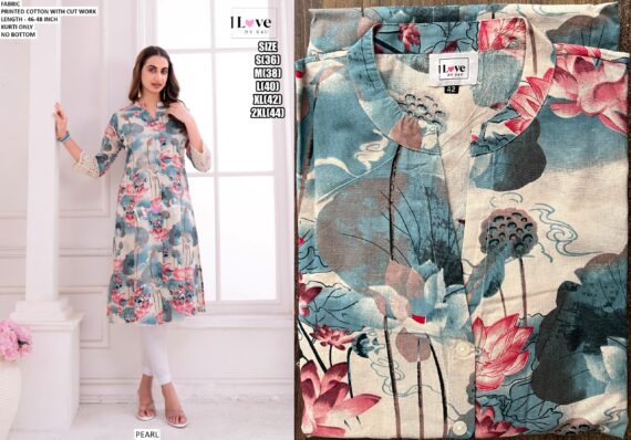 Ethnicrang's New Summer Collection, Stunning Designer Summer Wear Printed Cotton Kurtis Only!