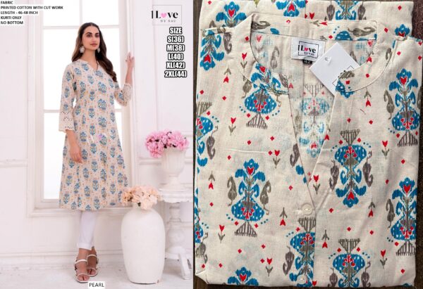 Ethnicrang's New Summer Collection, Stunning Designer Summer Wear Printed Cotton Kurtis Only!