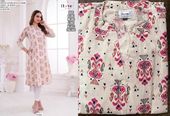 Ethnicrang's New Summer Collection, Stunning Designer Summer Wear Printed Cotton Kurtis Only!