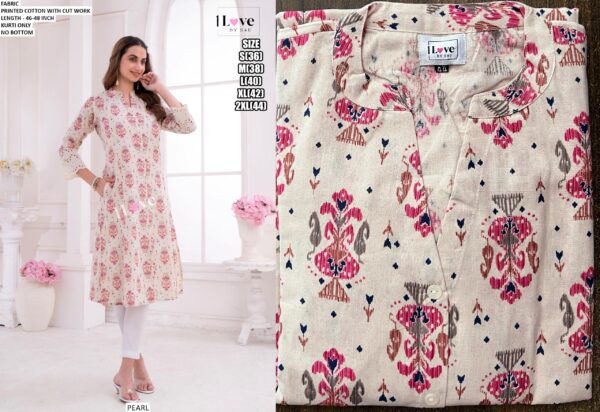 Ethnicrang's New Summer Collection, Stunning Designer Summer Wear Printed Cotton Kurtis Only!