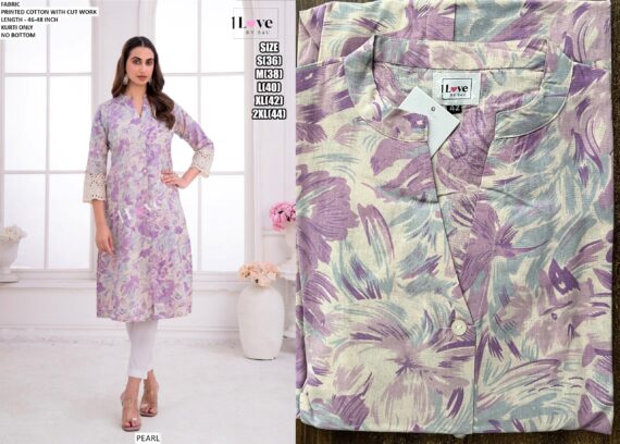 Ethnicrang's New Summer Collection, Stunning Designer Summer Wear Printed Cotton Kurtis Only!