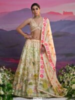 Viscose Russain Zardosi Worked Semi-Stitched Bridal Lehenga Choli Collection