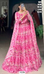 Buy Our Light Pink Printed Georgette Lehenga Choli For Special Occasions