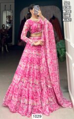 Buy Our Light Pink Printed Georgette Lehenga Choli For Special Occasions
