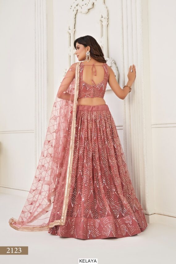 Bridesmaid Beautiful Designer Butterfly Net Semi-Stitched Lehenga Choli