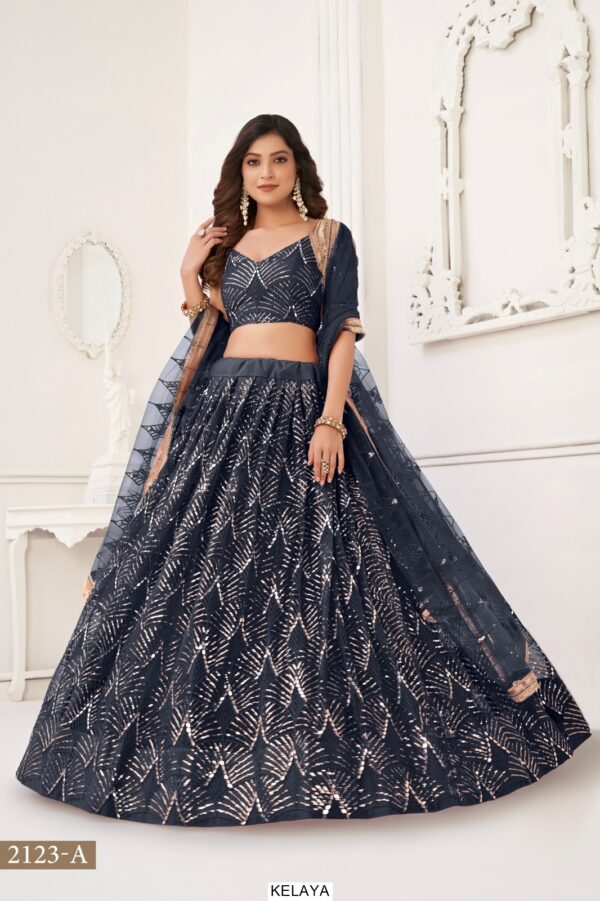Bridesmaid Beautiful Designer Butterfly Net Semi-Stitched Lehenga Choli