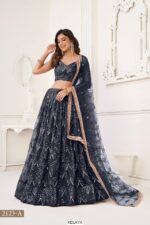Bridesmaid Beautiful Designer Butterfly Net Semi-Stitched Lehenga Choli