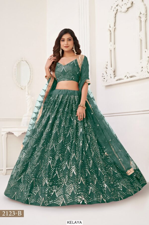 Bridesmaid Beautiful Designer Butterfly Net Semi-Stitched Lehenga Choli