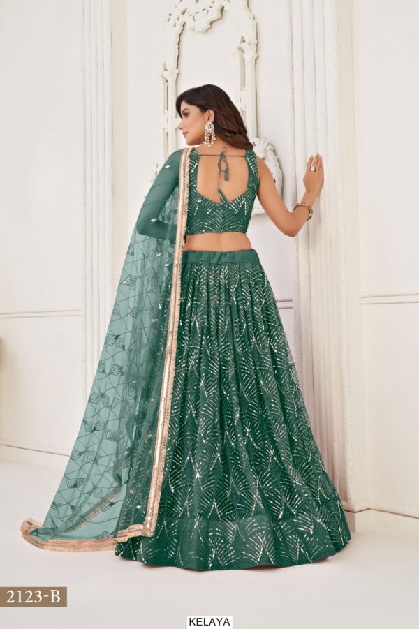 Bridesmaid Beautiful Designer Butterfly Net Semi-Stitched Lehenga Choli
