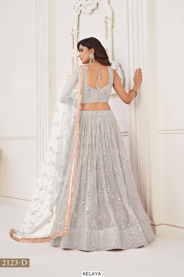 Bridesmaid Beautiful Designer Butterfly Net Semi-Stitched Lehenga Choli