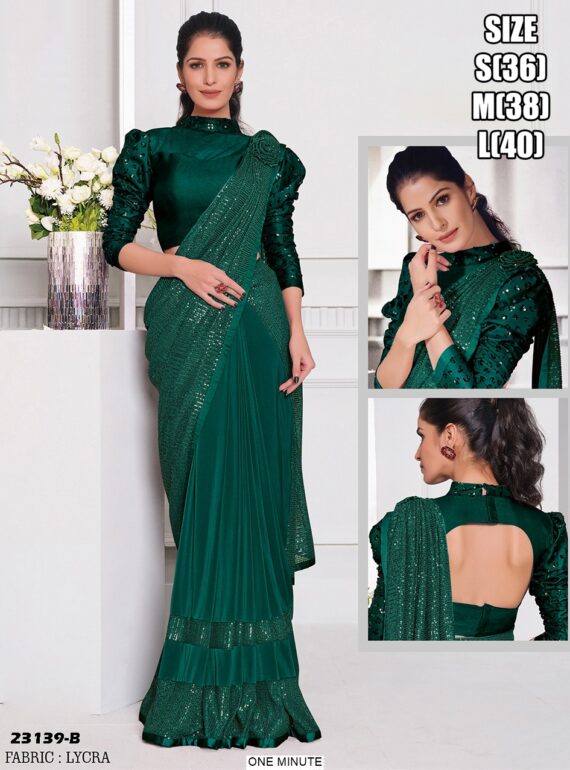 Premium Ready To Wear Saree With Blouse – Perfect For Trendy Looks And Special Occasions