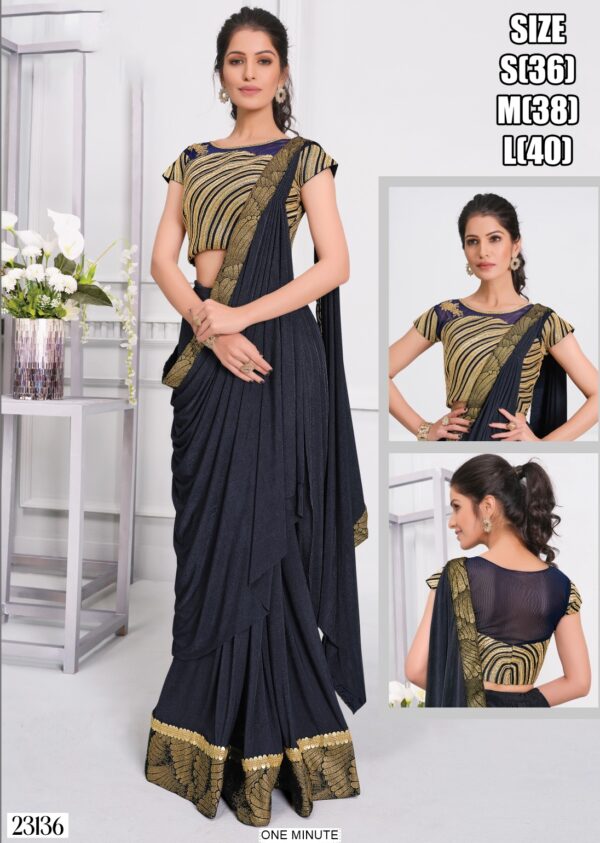 Premium Ready To Wear Saree With Blouse – Perfect For Trendy Looks And Special Occasions